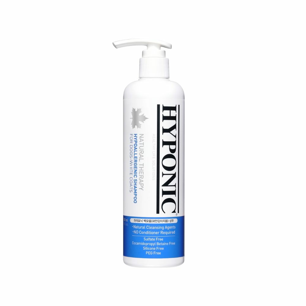 Shampoing pelage blanc naturel et hypoallergénique pour chiens 300 ml