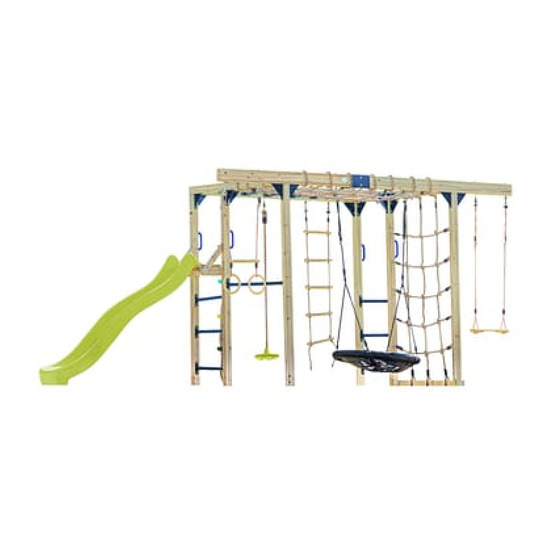 Structure boris toboggan vert citron