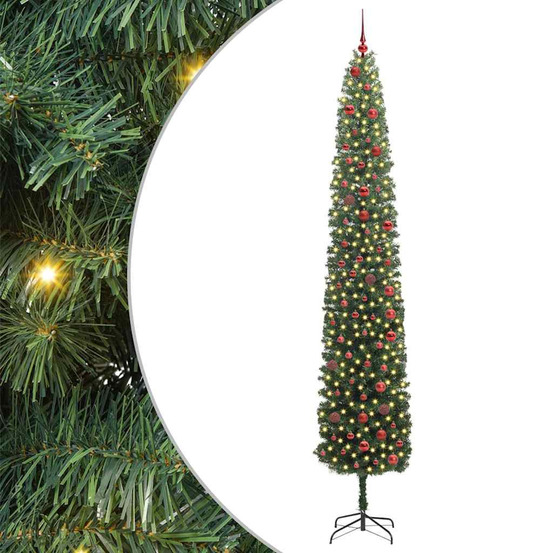 Sapin de noël artificiel vert 300 cm pvc et acier et plastique