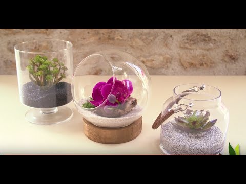 DIY : terrarium de plantes artificielles