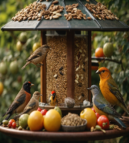 mangeoire de jardin pour oiseaux
