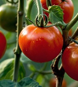 Gros plan sur des tomates juteuse et bien rouge