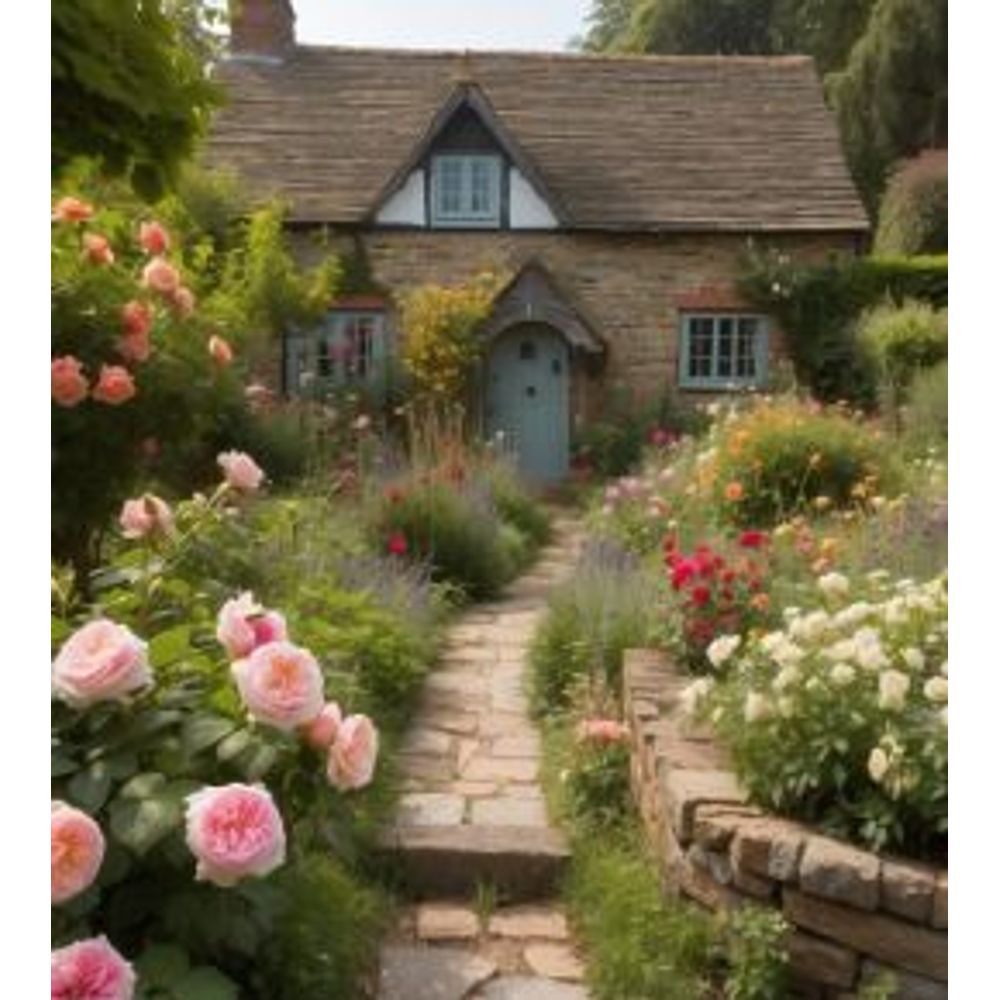 jardin anglais fleuris