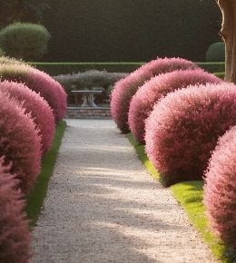 Haie de laurier rose