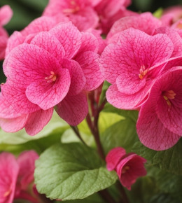 gros plan sur une fleur de bergenia