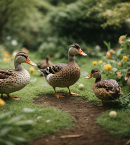 Animaux éliminant les limaces d'un jardin