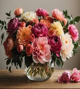 Bouquet varié fleurissant toute l'année