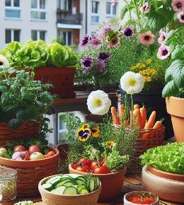 Fleurs comestibles variées, incluant des capucines, des pâquerettes et des pensées colorées, disposées délicatement sur une table.