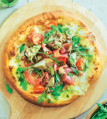 pizza à l'artichaut