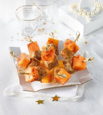 tapas foie gras et kakis