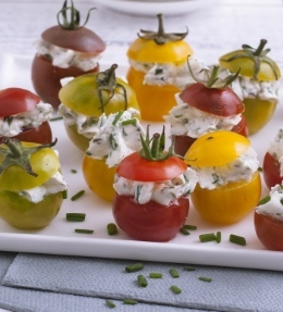tomates farcies au chèvre