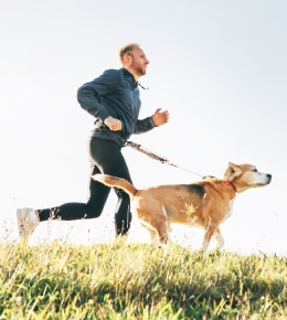 Courir avec son chien