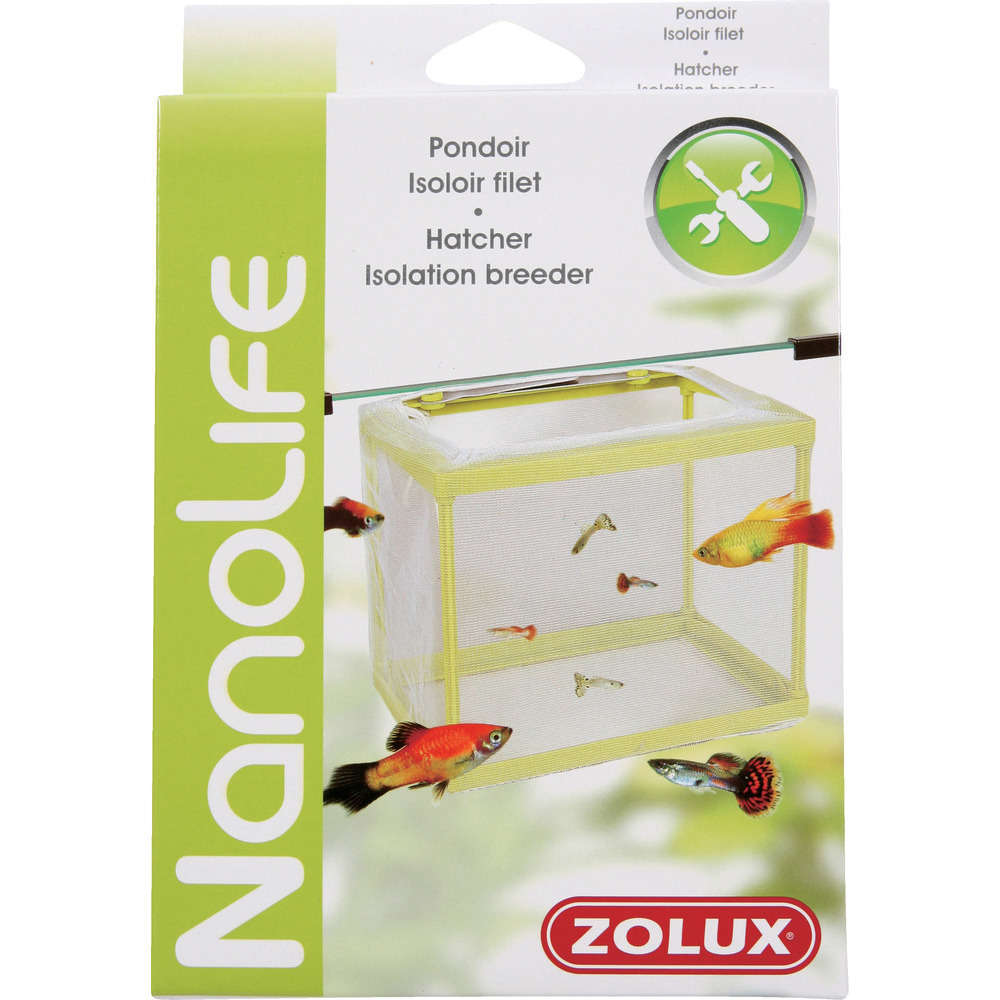 Pondoir avec filet à suspendre pour aquarium