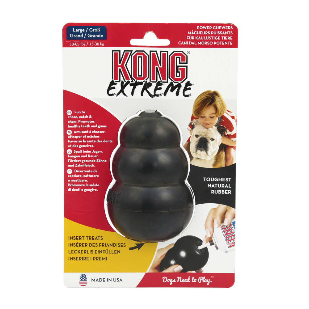 Jouet Kong Extreme pour chien Large Noir Kong Truffaut