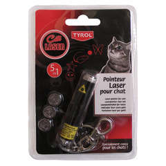Pointeur laser 5in1 Tyrol pour chat : Noir Tyrol