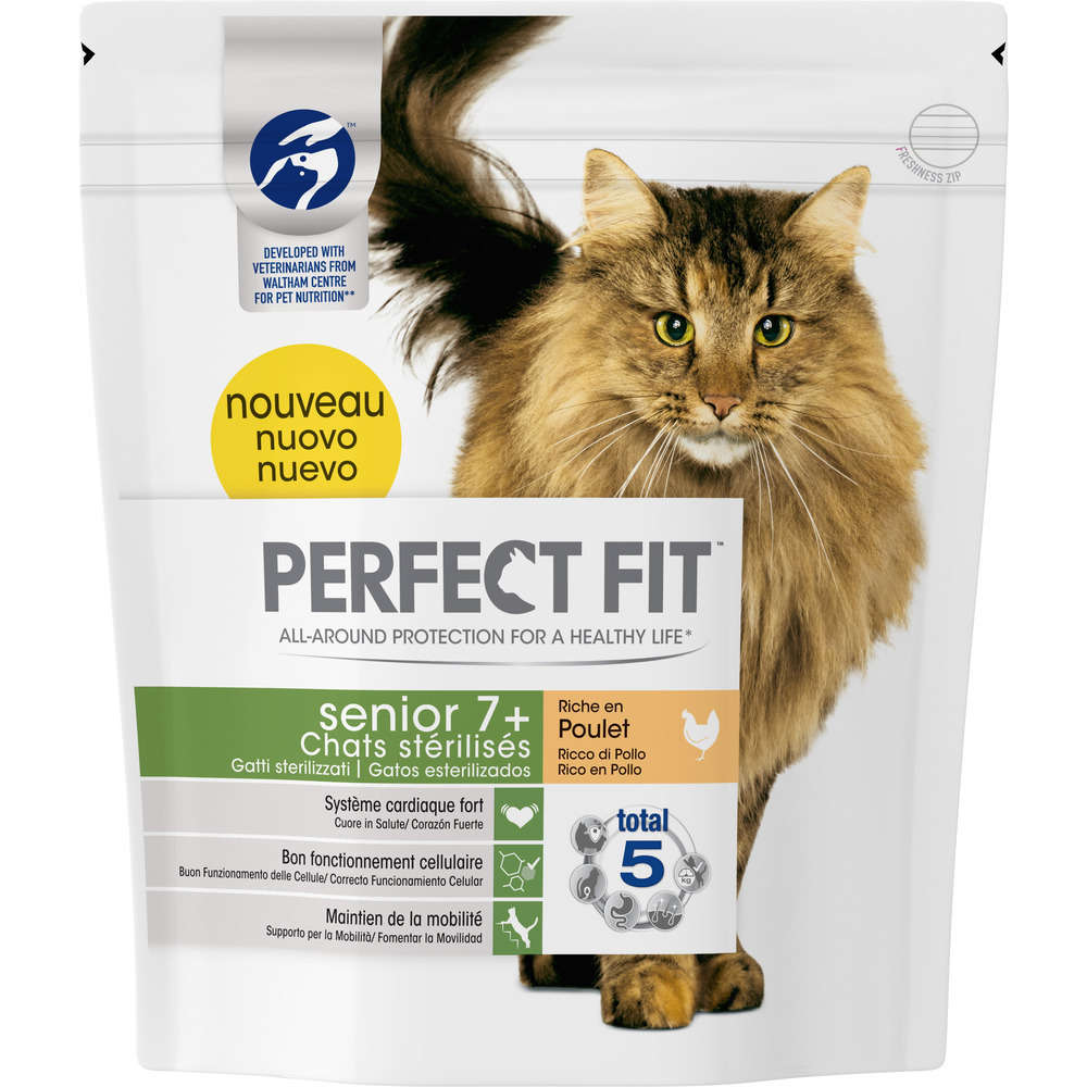 Croquettes Chat Senior Sterilise Au Poulet 1 4 Kg Truffaut