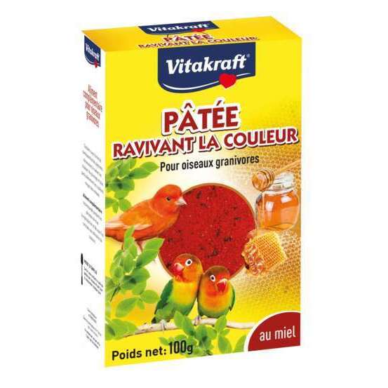 Pâtée ravivant la couleur pour oiseau 100 gr
