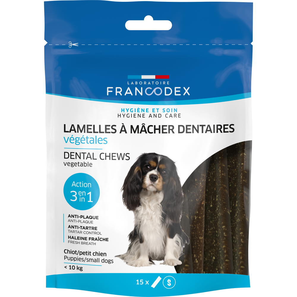 Lamelles à macher pour chiots et petits chien de 5 à 10 KG : 224g