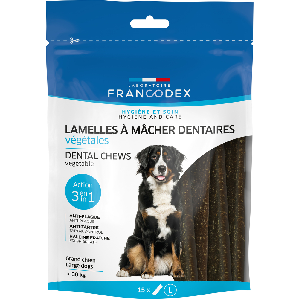 Lamelles à macher pour grand chiens de + de 30 kg : 490G