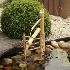 Cascade pivotante en bambou pour bassin : Hauteur 66 cm Ubbink