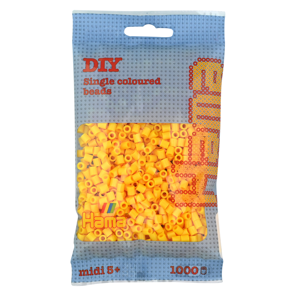 Sachet 1000 perles Midi: jaune