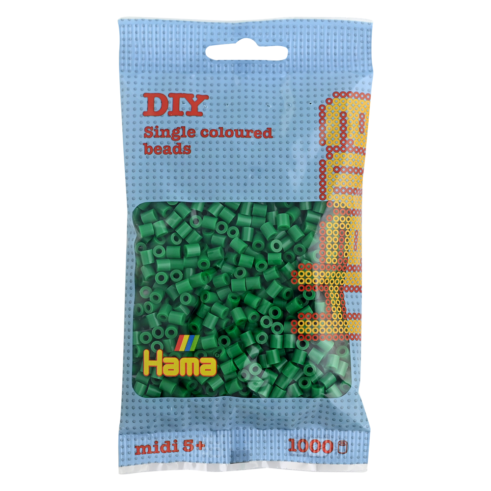Sachet 1000 perles Midi: vert