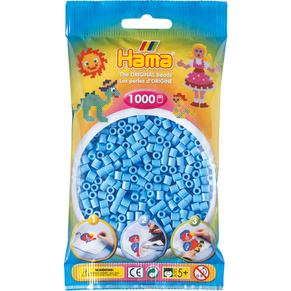 Sachet 1000 perles Midi: bleu