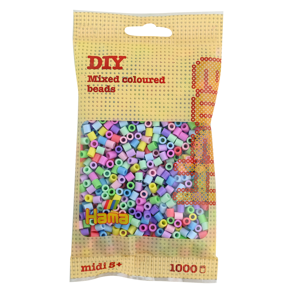 Sachet 1000 perles Midi: pastel