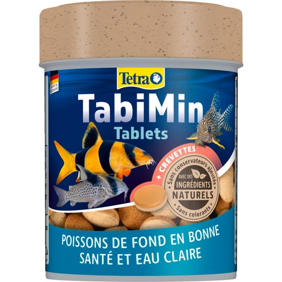 Aliment complet poisson de fond omnivore Tetra TabiMin : 250 comprimés