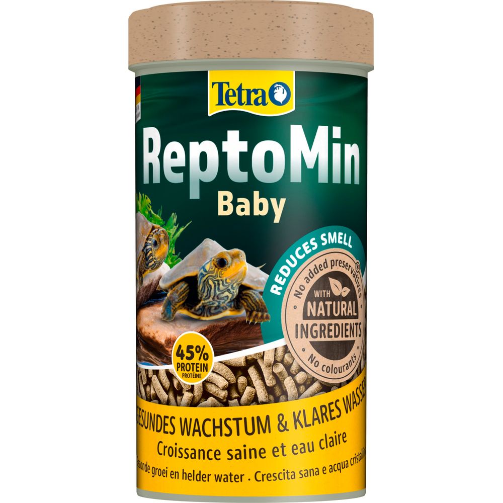 Aliment complet pour tortue d'eau, Reptomin, 250 ml