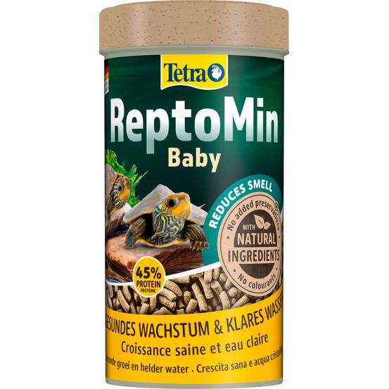 Aliment complet pour tortue d'eau, Reptomin, 250 ml