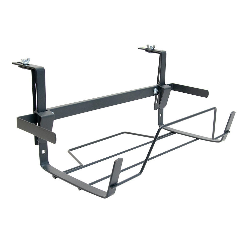 Support de jardinière extensible, en métal gris 44-65cm