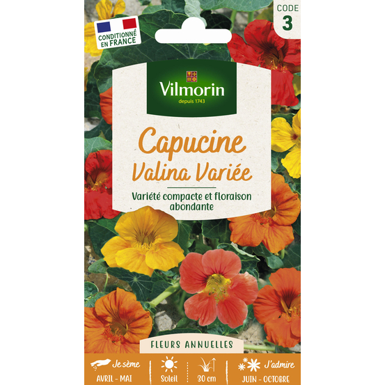 Capucine Valina variée : en sachet