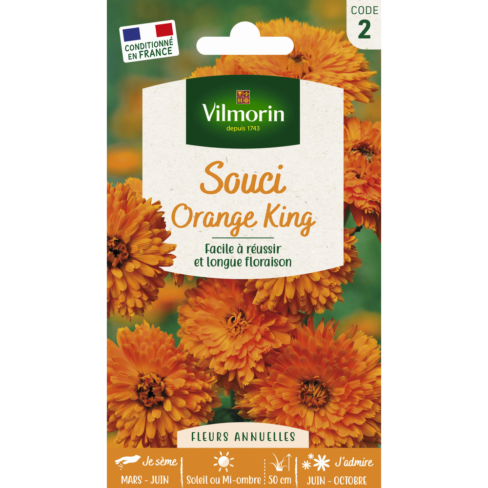 Souci Orange King : en sachet