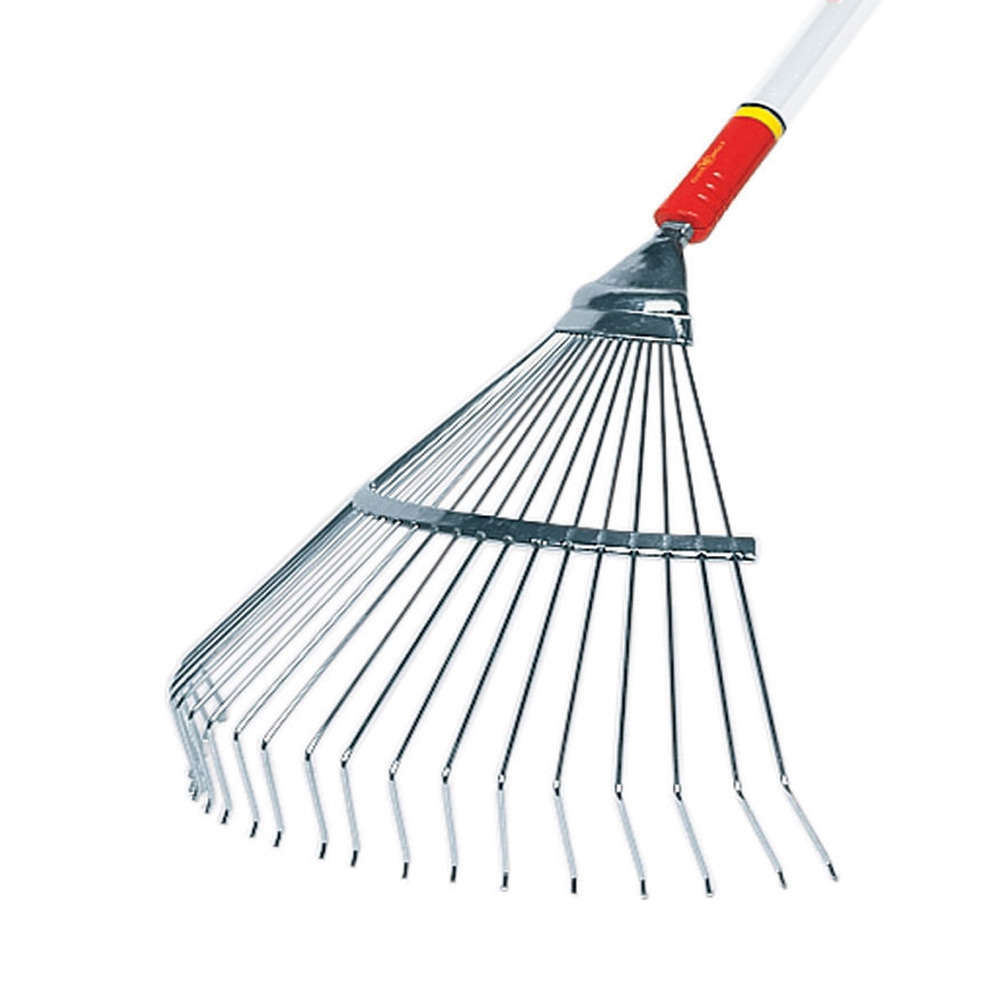Balai à feuilles 20 dents acier sans manche