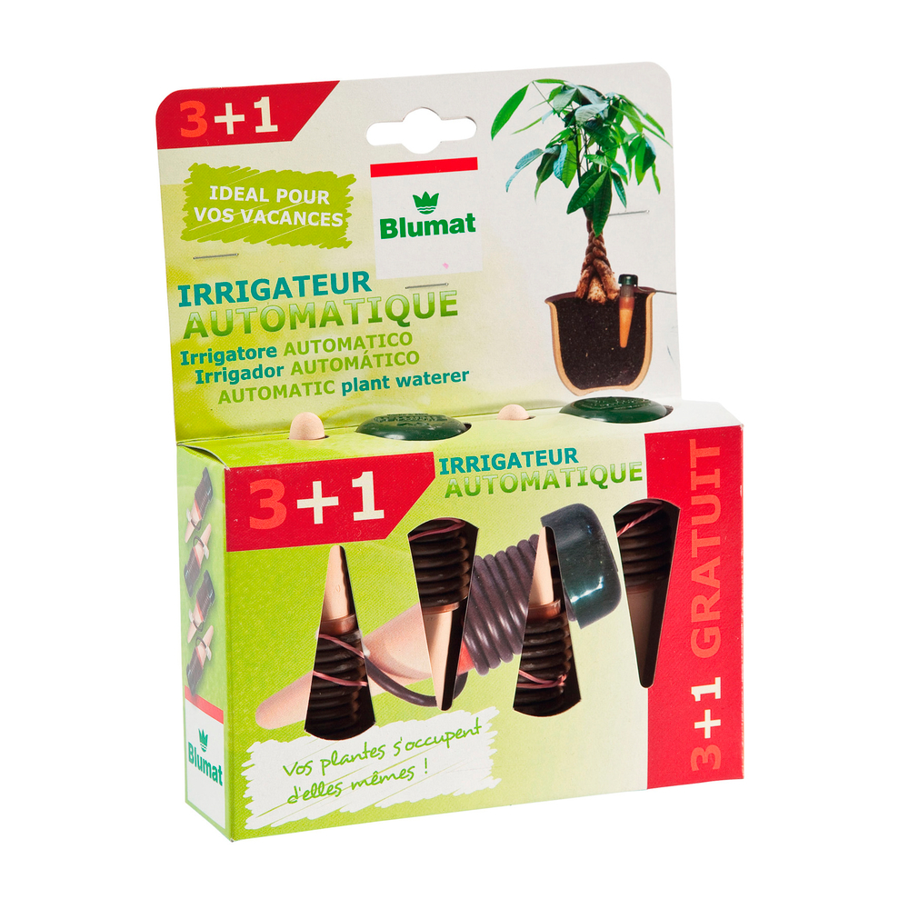 Coffret de 4 irrigateurs automatiques de plantes