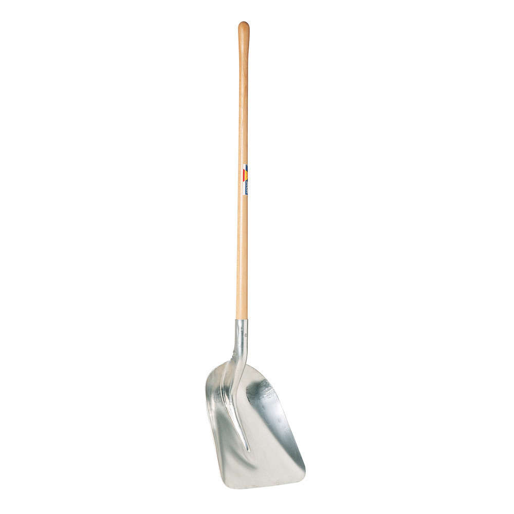 Pelle à neige et agricole aluminium L41 cm l 33cm emmanchée 120cm