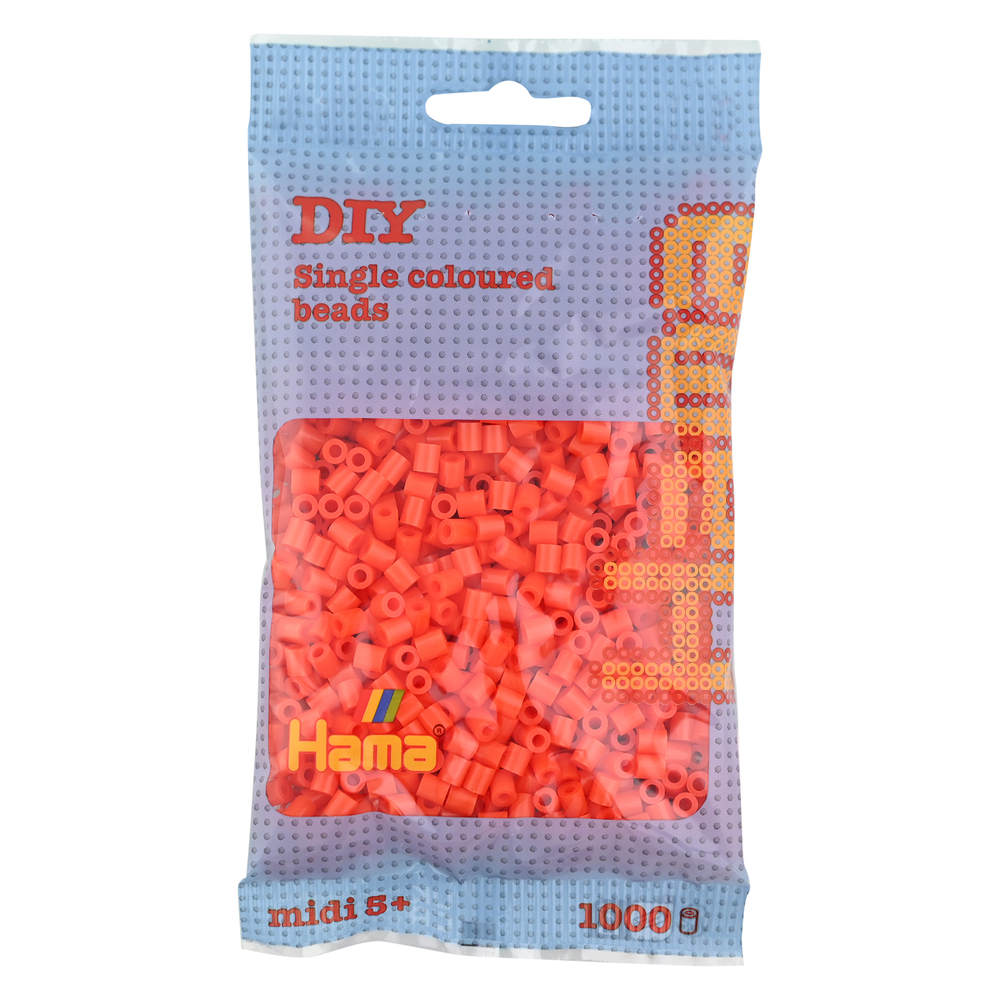 Sachet 1000 perles Midi: orange