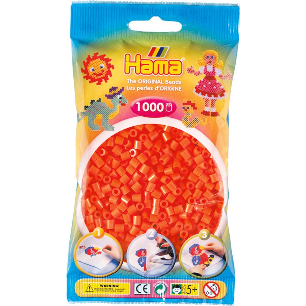 Sachet 1000 perles Midi: orange