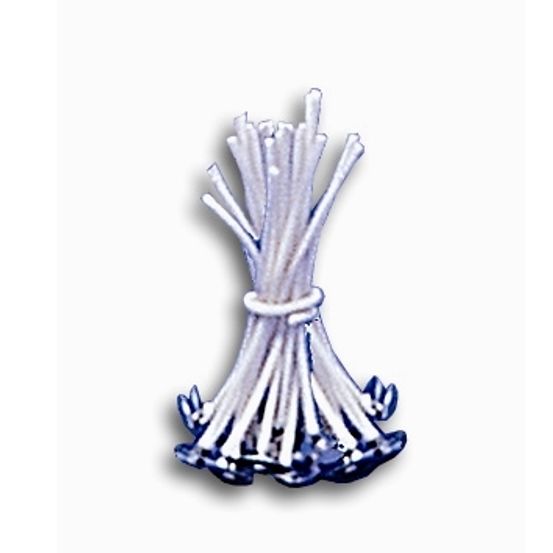 Mèches paraphinés pour bougies: sachet de 25