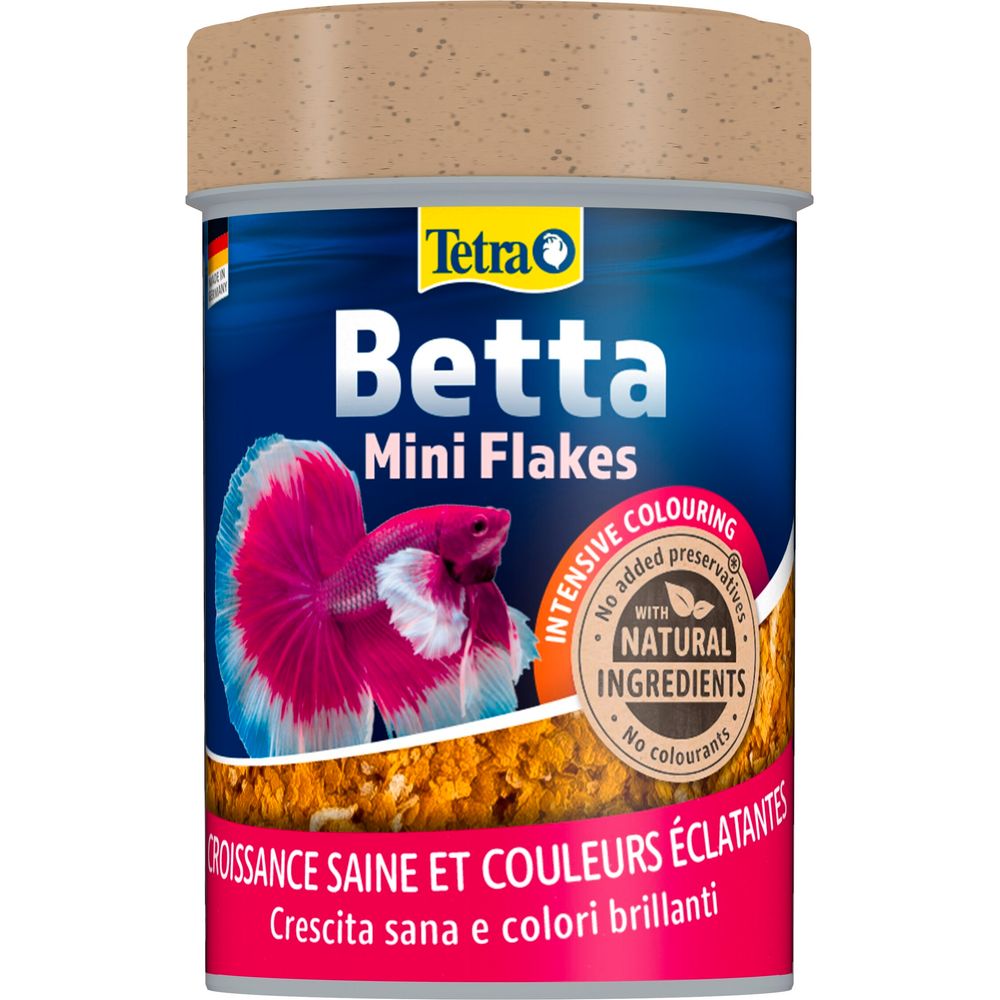 Aliments complets en flocons pour combattants Tetra Betta : 85 ML