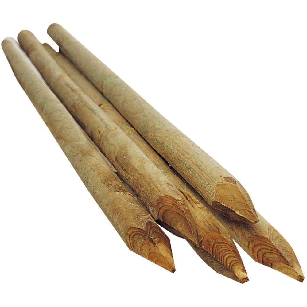 Tuteur fraisé, en bois autoclave III : D.6xL.250 cm