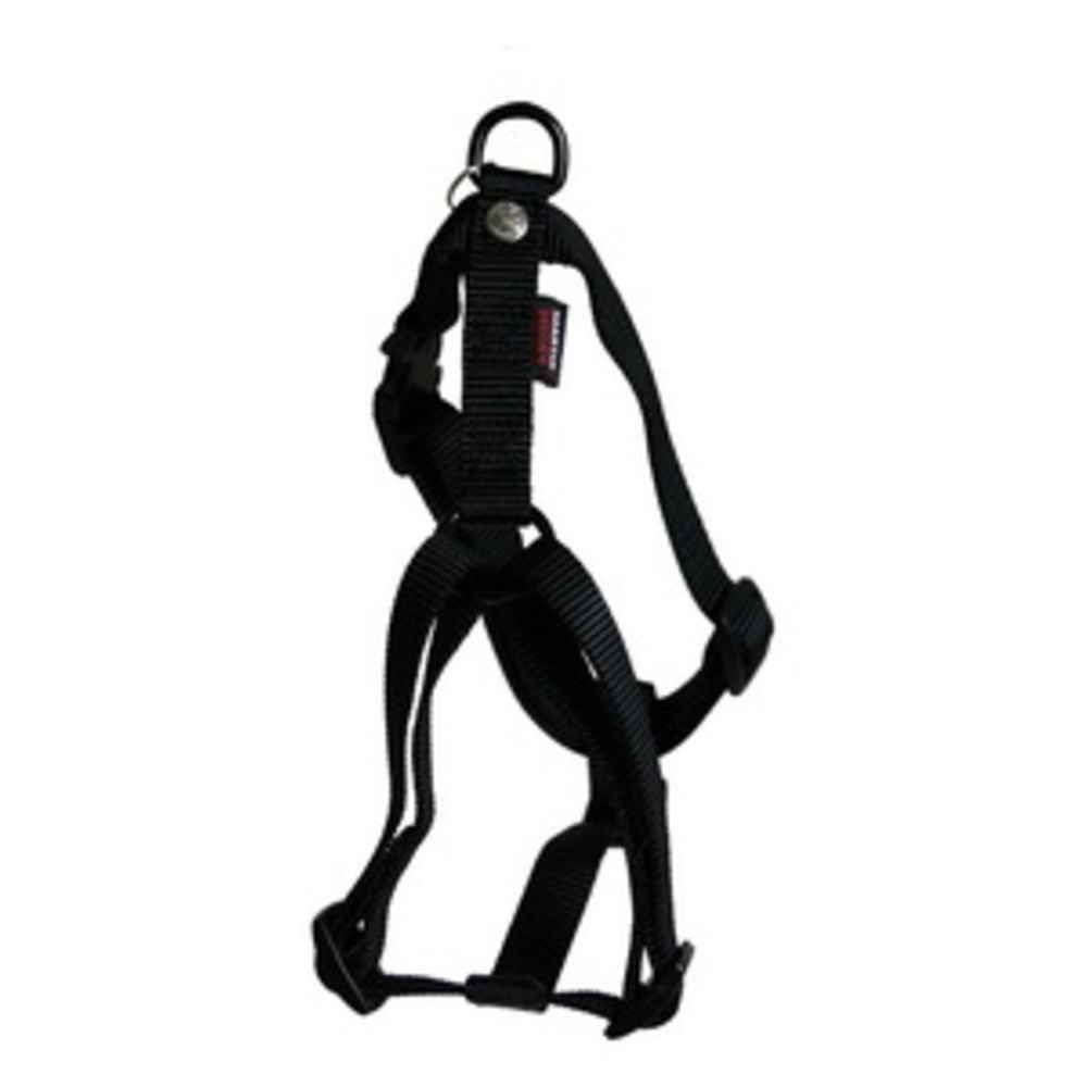 Harnais réglable pour chiens en nylon noir 10/25-35