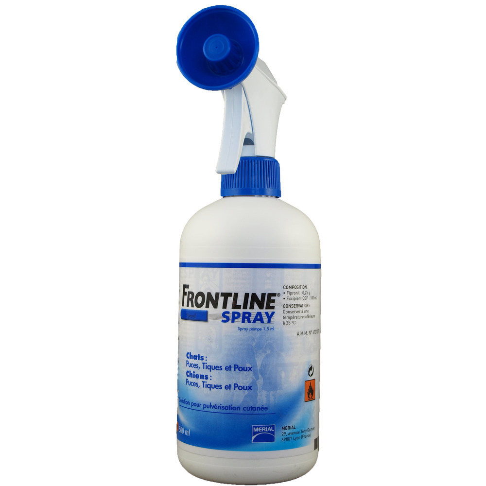 Spray antiparasitaire chien chat frontline© 500ml Frontline