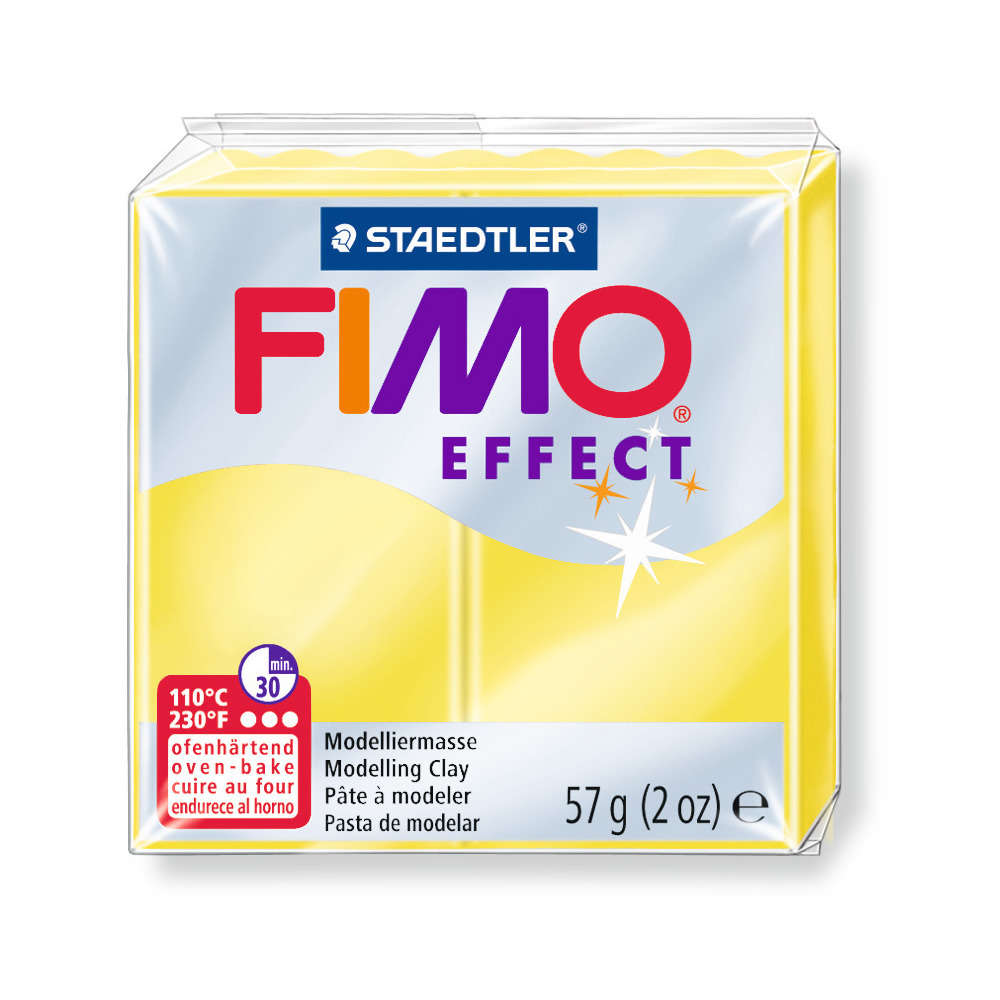 Pâte Fimo Effect, 57g - Translucide, jaune