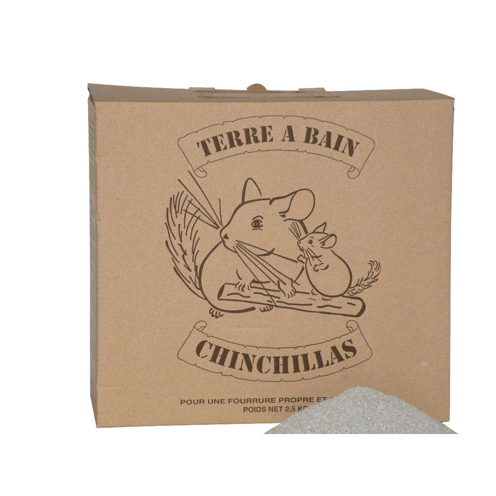 Terre à bain chinchillas : 2,5 kg