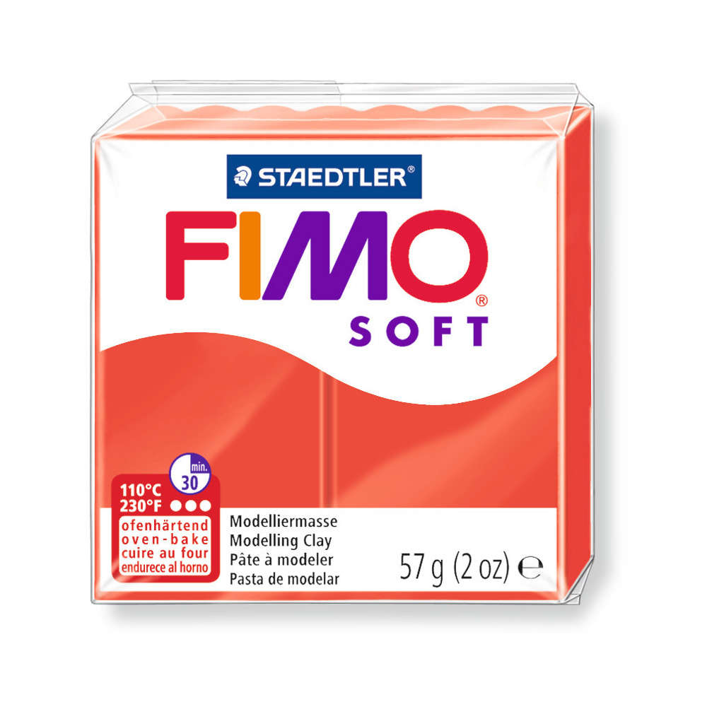 Pâte Fimo Soft, 57 g - Rouge indien