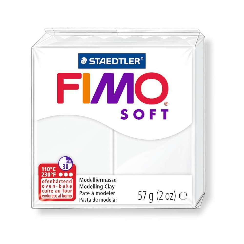 Pâte Fimo Soft, 57 g - Blanc