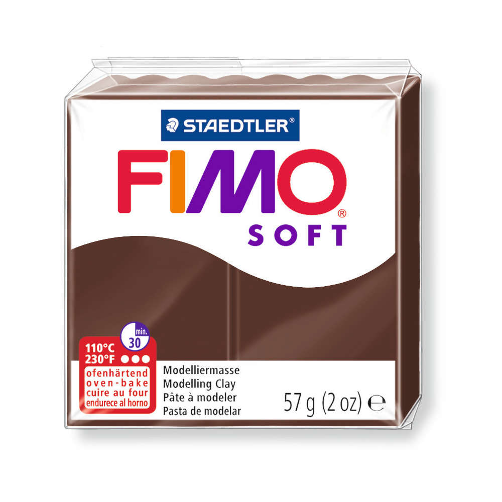 Pâte Fimo Soft, 57 g - Coloris chocolat