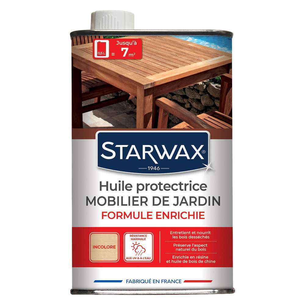 Huile protectrice teck et bois exotiques 500ML